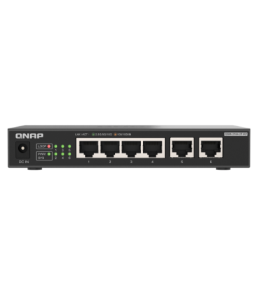 QNAP QSW-2104-2T-R2 switch No administrado 10G Ethernet (100/1000/10000) Escritorio Negro