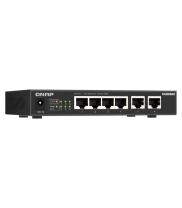 QNAP QSW-2104-2T-R2 switch No administrado 10G Ethernet (100/1000/10000) Escritorio Negro