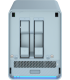 QNAP QMiroPlus-201W NAS Escritorio Intel® Celeron® J4125 4 GB DDR4 0 TB QNAP Turbo System Azul