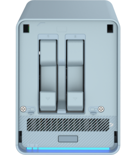 QNAP QMiroPlus-201W NAS Escritorio Intel® Celeron® J4125 4 GB DDR4 0 TB QNAP Turbo System Azul