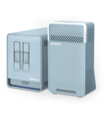 QNAP QMiroPlus-201W NAS Escritorio Intel® Celeron® J4125 4 GB DDR4 0 TB QNAP Turbo System Azul