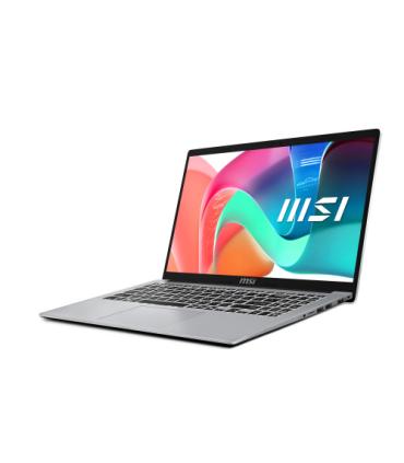 MSI Modern 15 F1MG-255XES Intel Core 7 150U Portátil 39,6 cm (15.6") Full HD 16 GB DDR4-SDRAM 1 TB SSD Wi-Fi 6E (802.11ax) FreeD