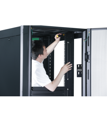 APC EASY RACK 600MM/42U/800MM WITH ROOF SIDE PANEL CASTORS FEET AND 4 BRACKETS NO BOTTOM BLACK Rack o bastidor independiente Neg