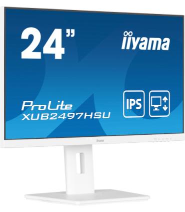 iiyama ProLite XUB2497HSU-W2 pantalla para PC 60,5 cm (23.8") 1920 x 1080 Pixeles Full HD LED Blanco