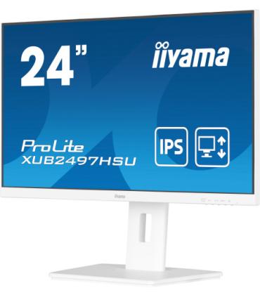 iiyama ProLite XUB2497HSU-W2 pantalla para PC 60,5 cm (23.8") 1920 x 1080 Pixeles Full HD LED Blanco