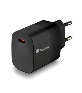 NGS Bud 20W Cargador Universal de Pared 20W Ultrarapido - 1x USB-C PD & PPS - Color Negro