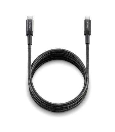 NGS Cable 2.0 USB-C Macho a USB-A Macho - Carga Ultrarapida hasta 100W - Longitud 3m - Color Negro
