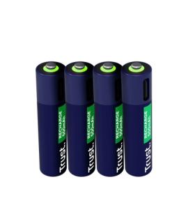 Trust Pack de 4 Pilas Recargables 500 mAh AAA