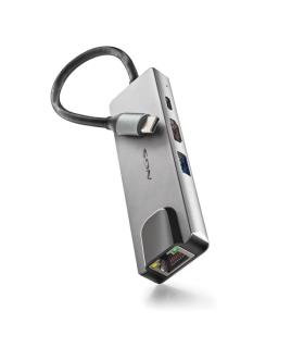 NGS Wonder Dock Supra 4 en 1 Hub USB-C - 1x USB 3.0, 1x USB-C PD 100W, 1x HDMI, 1x RJ45 - Admite Resoluciones Maximas de 4K a 30