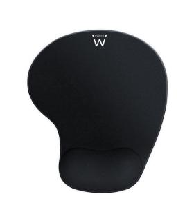 Ewent Alfombrilla de Raton de Gel con Reposamuñecas - 240x21x212mm - Color Negro