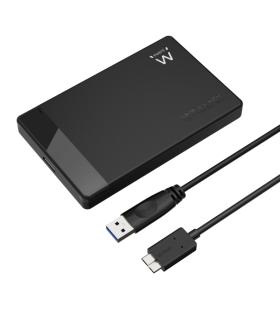 Ewent Caja Externa USB 3.2 - Instalacion sin Herramientas - Plug and Play - SATA 2.5"- Color Negro
