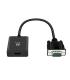Ewent EW9866 Convertidor VGA a HDMI con Audio - Resolucion Maxima de 1920 x 1200 pixeles - No Drivers - Color Negro