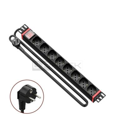 WP Regleta 8 Schukos para Rack 19" 1U