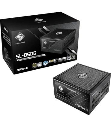 FUENTE ALIMENTACION ASROCK SL-850G,PSU,850W,80 PLUS GOLD,135MM,MODULAR,PCI-E 5.1 (12+4pin)x1,PCI-E (6+2 pin)x3,SATA (5 pin)x9