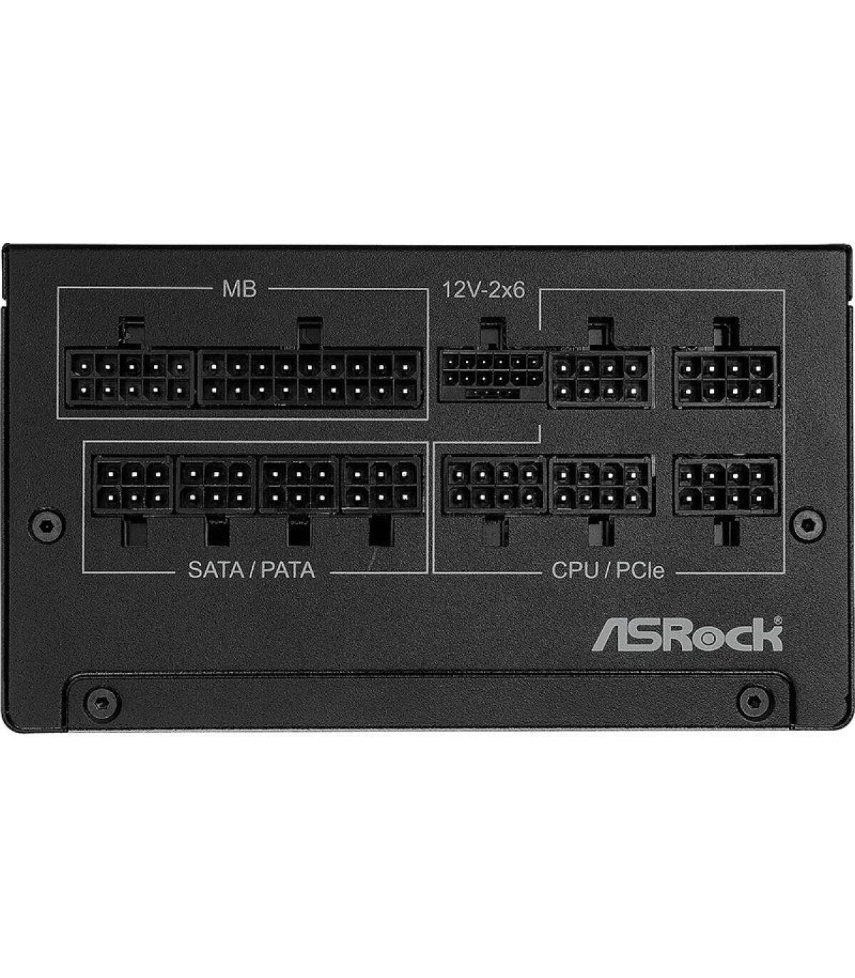 FUENTE ALIMENTACION ASROCK SL-850G,PSU,850W,80 PLUS GOLD,135MM,MODULAR,PCI-E 5.1 (12+4pin)x1,PCI-E (6+2 pin)x3,SATA (5 pin)x9