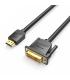 Vention Cable DVI Macho a HDMI Macho - 5m - Color Negro