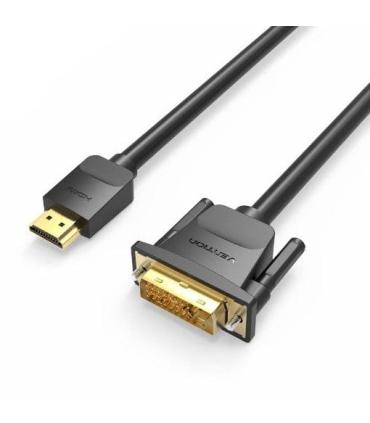 Vention Cable DVI Macho a HDMI Macho - 5m - Color Negro