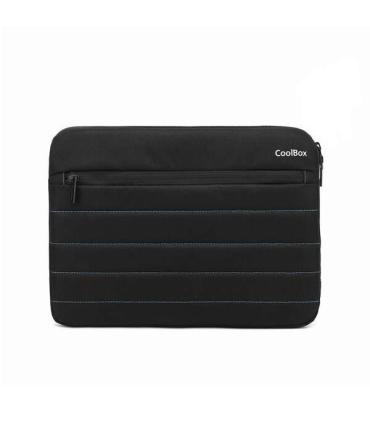 CoolBox Funda para Tablet/Netbook/Portatil hasta 13" - Acolchado - Tejido Impermeable - Cierre de Cremallera - Color Negro
