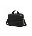 CoolBox Maletin para Portatil hasta 14" - Compartimento Principal Acolchado - Tejido Impermeable - Color Negro