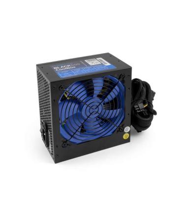 CoolBox Powerline Black 500 Fuente de Alimentacion 500W ATX - Ventilador 120mm- Cables Mallados