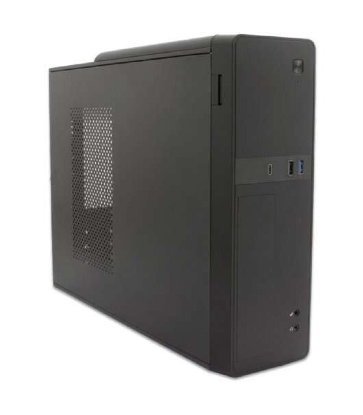 CoolBox T310 Slim Caja Torre Micro ATX, Mini ITX - Tamaño HDD 2.5", 3.5" - USB-2.0, USB 3.0, USB-C - Fuente de Alimentacion 500W