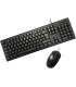 Coolbox PcCase KTR-001 Pack USB Teclado 105 Teclas + Raton 3 Botones - Uso Ambidiestro - Color Negro