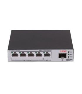H3C LS-1600V2-6P-HPWR-GL switch Gestionado L2 Gigabit Ethernet (10/100/1000) Energía sobre Ethernet (PoE) Gris, Negro