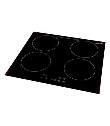 Muvip Cocina de Induccion Doble 7200W - 9 Niveles de Potencia - Apta para Encastrar o Sobremesa - Temporizador