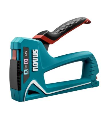 Novus J15 Clavadora/Grapadora - Para Grapas de 4 a 10mm - Cambio de grapa Mediante Mecanismo de Desplazamiento - Bloqueo del Man