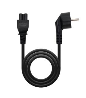 Nanocable Cable de Alimentacion CEE7 Acodado Macho a M-C5 Hembra Trebol 3m - Color Negro