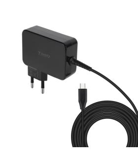 Tooq Cargador de Portatil GaN USB-C/PD 100W - Cable de 1.80m - Color Negro