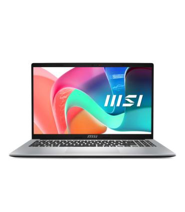 MSI Modern 15 F1MG-256XES Intel Core 5 120U Portátil 39,6 cm (15.6") Full HD 16 GB DDR4-SDRAM 512 GB SSD Wi-Fi 6E (802.11ax) Fre
