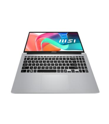 MSI Modern 15 F1MG-256XES Intel Core 5 120U Portátil 39,6 cm (15.6") Full HD 16 GB DDR4-SDRAM 512 GB SSD Wi-Fi 6E (802.11ax) Fre
