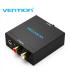 Vention Convertidor de Audio Toslink y RCA a 2x RCA - Color Negro