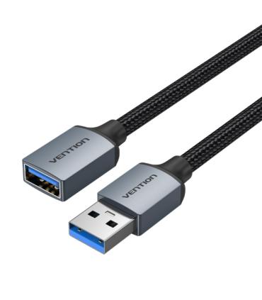 Vention Cable USB-A 3.0 Macho a USB 3.0 Hembra - 3m - Trenzado - Color Gris