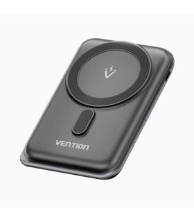 Vention PowerBank 1000mAh Magnetico Inalambrico - USB-C - Carga Rapida 20W - Color Negro
