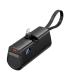 Vention PowerBank 4800mAh - Lightning - Carga Rapida 22.5W - Conector Plegable - Color Negro