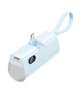 Vention PowerBank 4800mAh - Lightning - Carga Rapida 22.5W - Conector Plegable - Color Azul