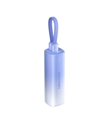 Vention PowerBank 5000mAh - USB-C, Lightning - Carga Rapida 20W - Color Azul