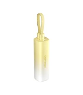Vention PowerBank 5000mAh - USB-C, Lightning - Carga Rapida 20W - Color Amarillo
