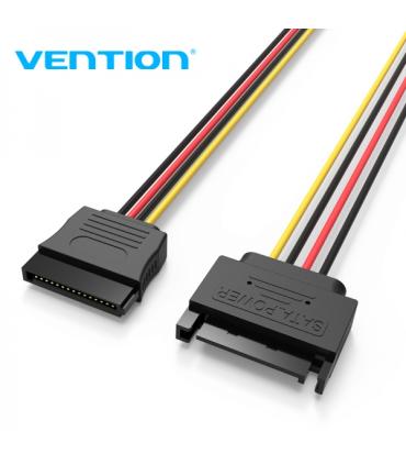 Vention Cable de Alimentacion Extension SATA 15P - 0.3m - Color Negro