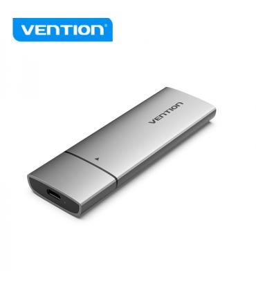 Vention Caja Externa para Disco SSD M.2 SATA a USB 3.1 Gen 1 Sin Tornillos - Color Negro