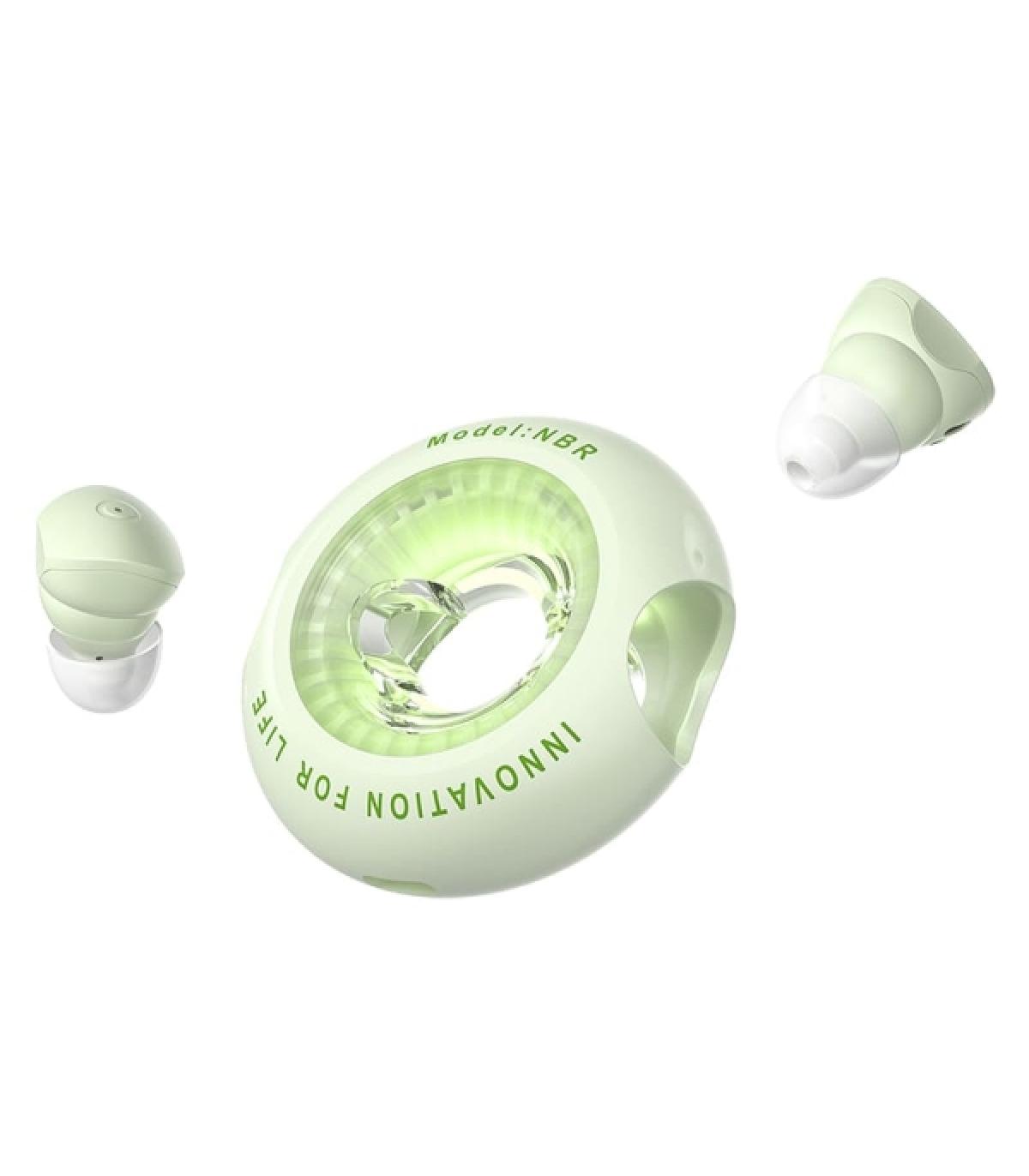 Vention Tiny T17 Auriculares Bluetooth 5.3 con Estuche de Carga - True Wireless - 6h Autonomia - LED - Color Verde