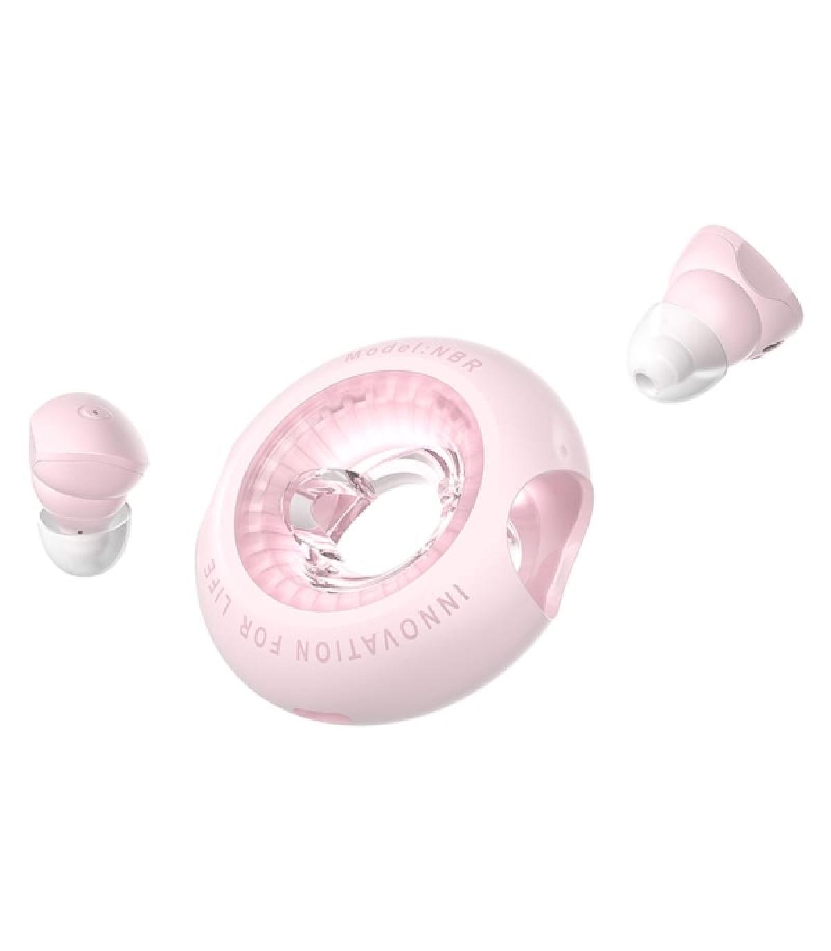 Vention Tiny T17 Auriculares Bluetooth 5.3 con Estuche de Carga - True Wireless - 6h Autonomia - LED - Color Rosa