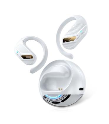 Vention OpenBeat O12 Auriculares Bluetooth 5.4 con Estuche de Carga - True Wireless - Open Ear - 7h Autonomia - Color Blanco