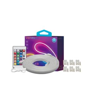 Vention Tira de Luces LED de Neon - Silicona - Control Remoto - USB 5V - 5m - Flexible y Duradera - Resistente al Agua IP65