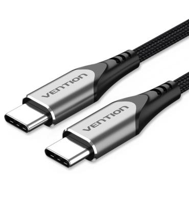 Vention Cable USB-C 2.0 a USB-C 2.0 3A 60W - 1m - Trenzado - Color Gris