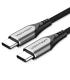 Vention Cable USB-C 2.0 a USB-C 2.0 3A 60W - 1.5m - Trenzado - Color Gris