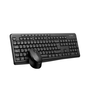 Coolbox COO-KTR-03W Pack de Teclado USB Inalambrico - Multimedia + Raton Optico USB Inalambrico 4 Botones