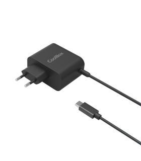 Coolbox Cargador Universal para Portatil 65W USB-C - Compatible con QC3.0 - Tecnología GaN - Cable de 1.20m